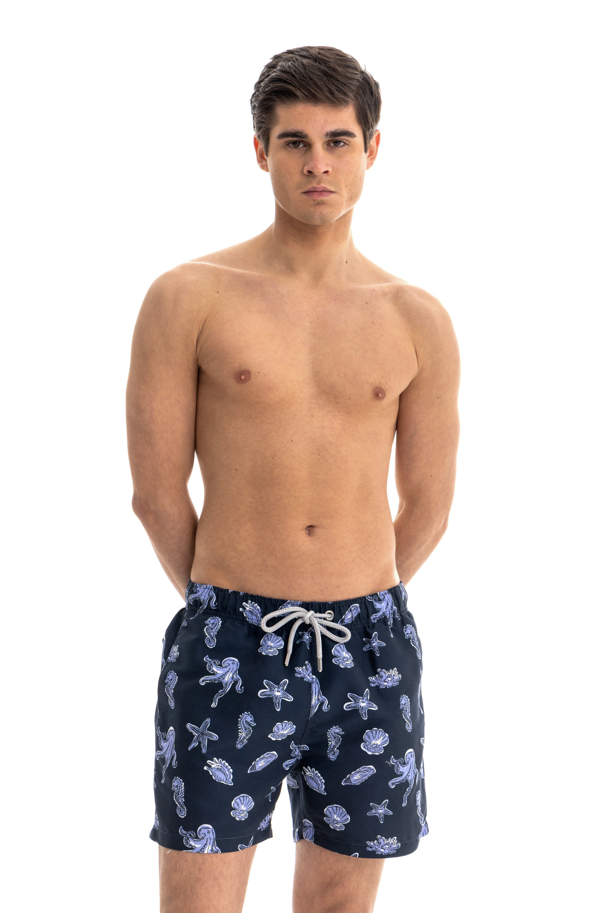 Navy Aquatica Swim Shorts