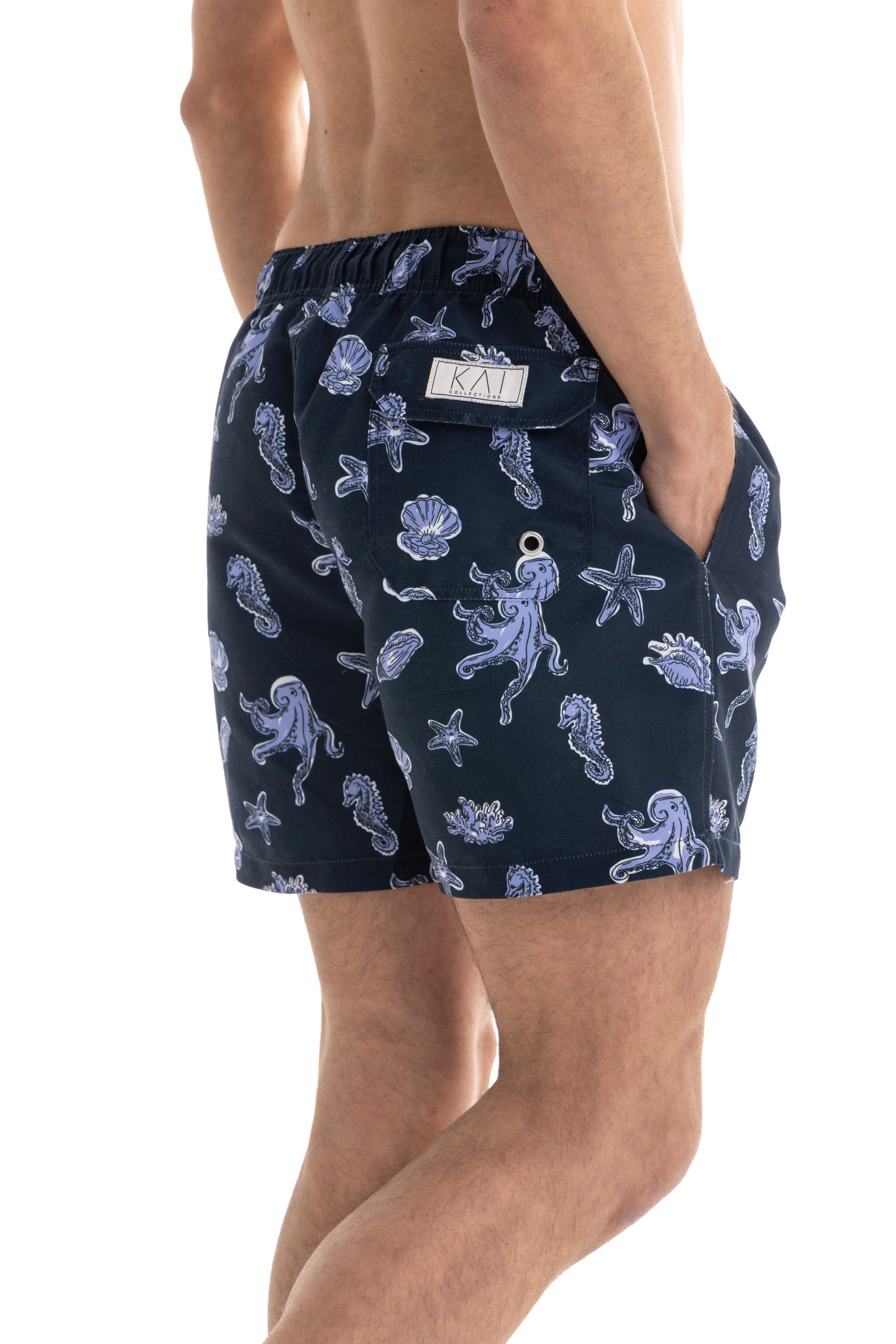 Navy Aquatica Swim Shorts