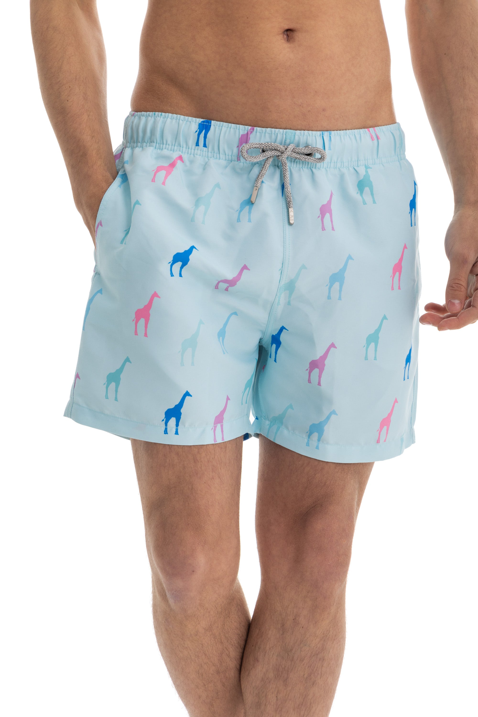 Sky Giraffes Swim Shorts