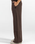 Women's Brown Lined Sweatpants
