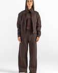 Women's Brown Fleece Jacket