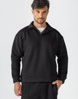 Black High Neck Polo