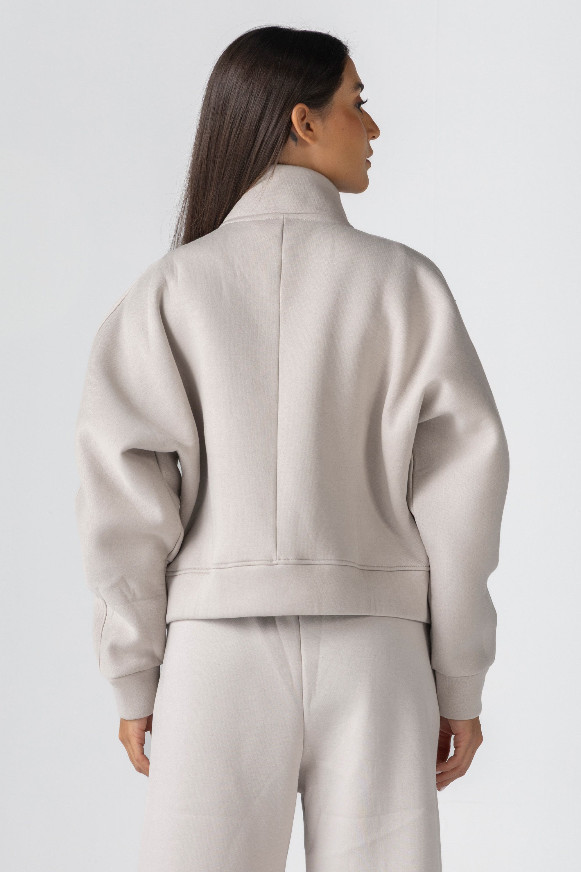Women&#39;s Off-White Fleece Jacket