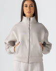 Women's Off-White Fleece Jacket