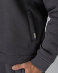 Charcoal High Neck Polo