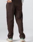 Brown Lined Sweatpants