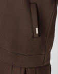 Brown High Neck Polo