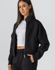 Women's Black Fleece Jacket