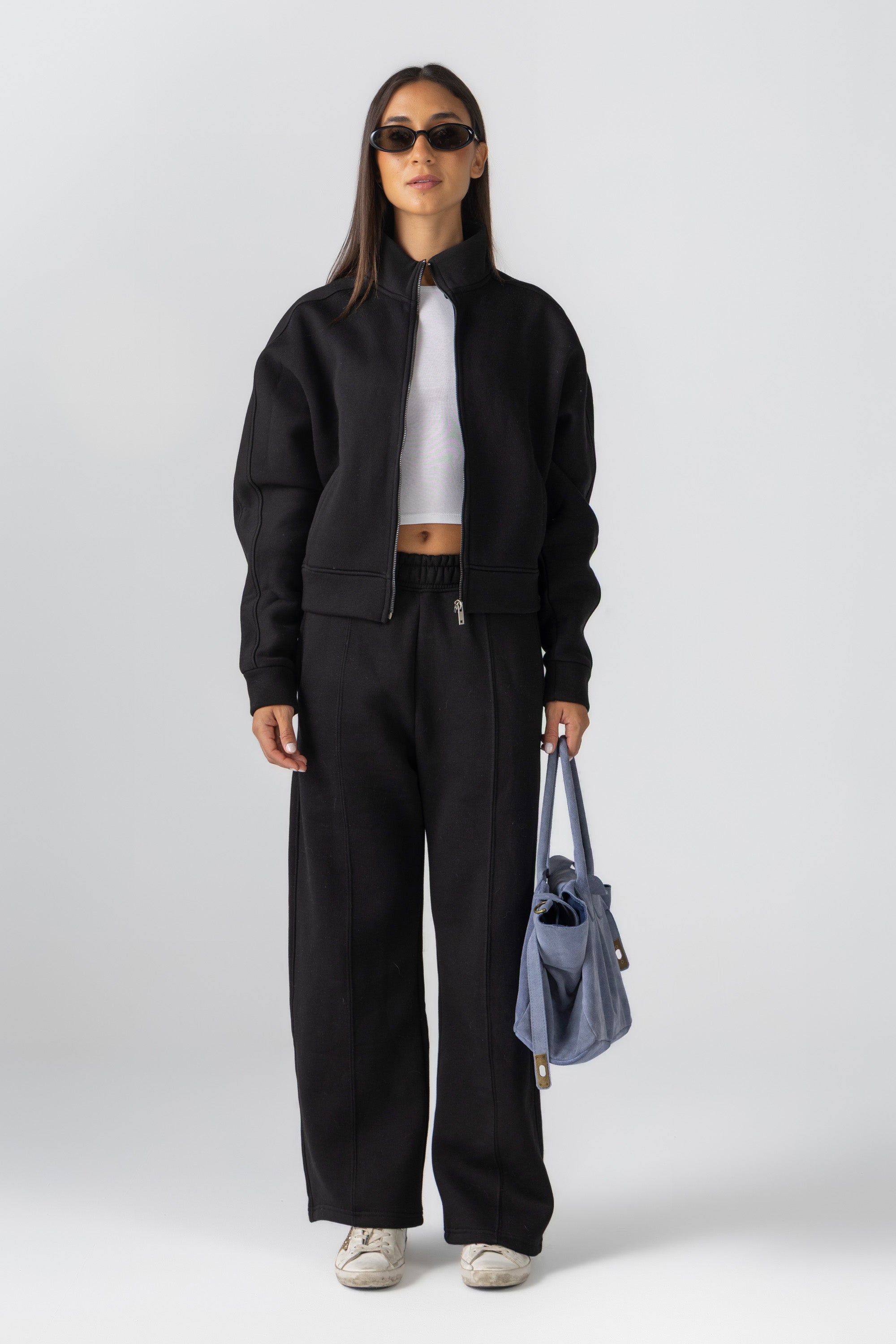 Women&#39;s Black Fleece Jacket