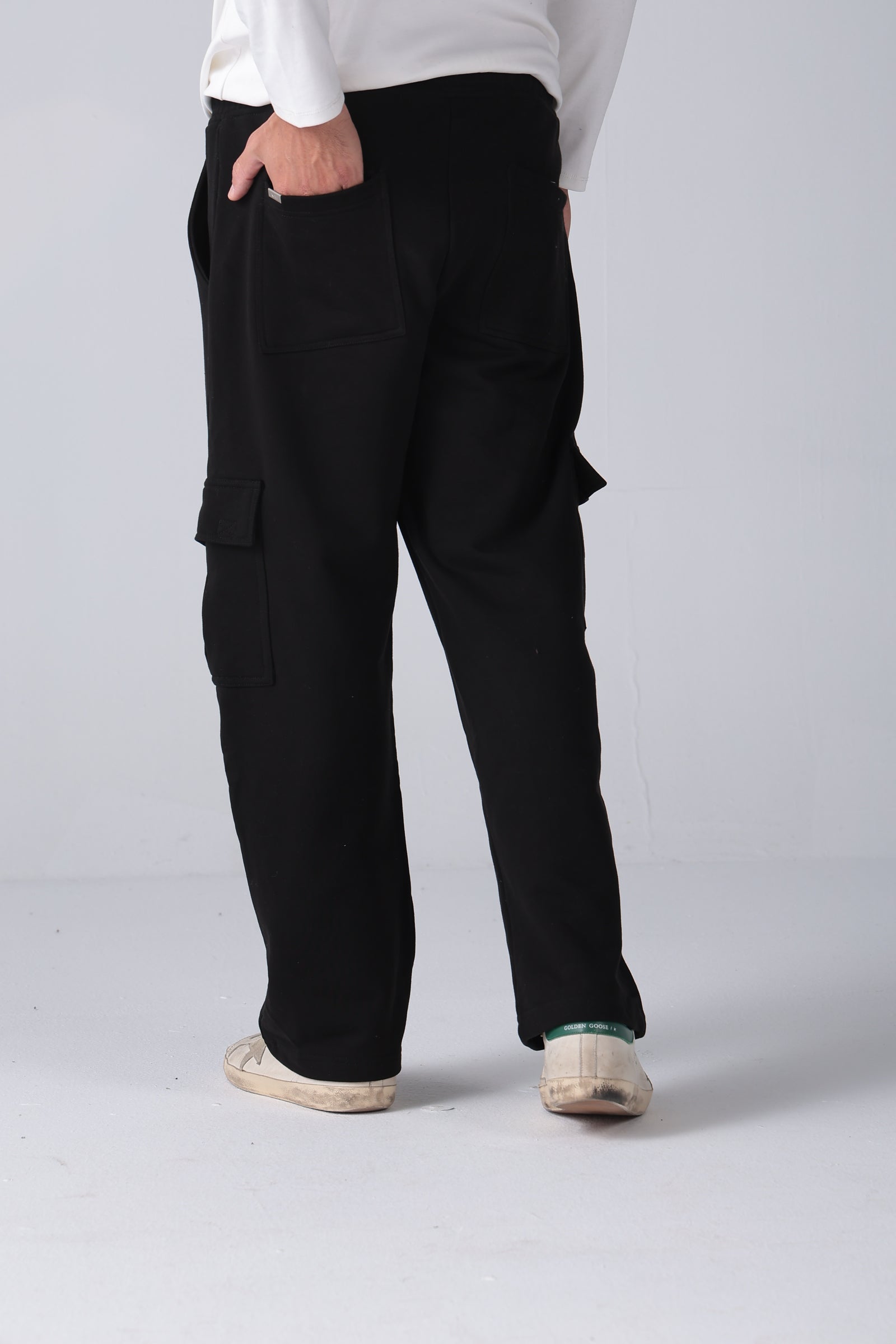 Black Cargo Sweatpants