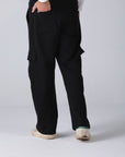 Black Cargo Sweatpants