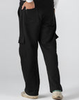Black Cargo Sweatpants