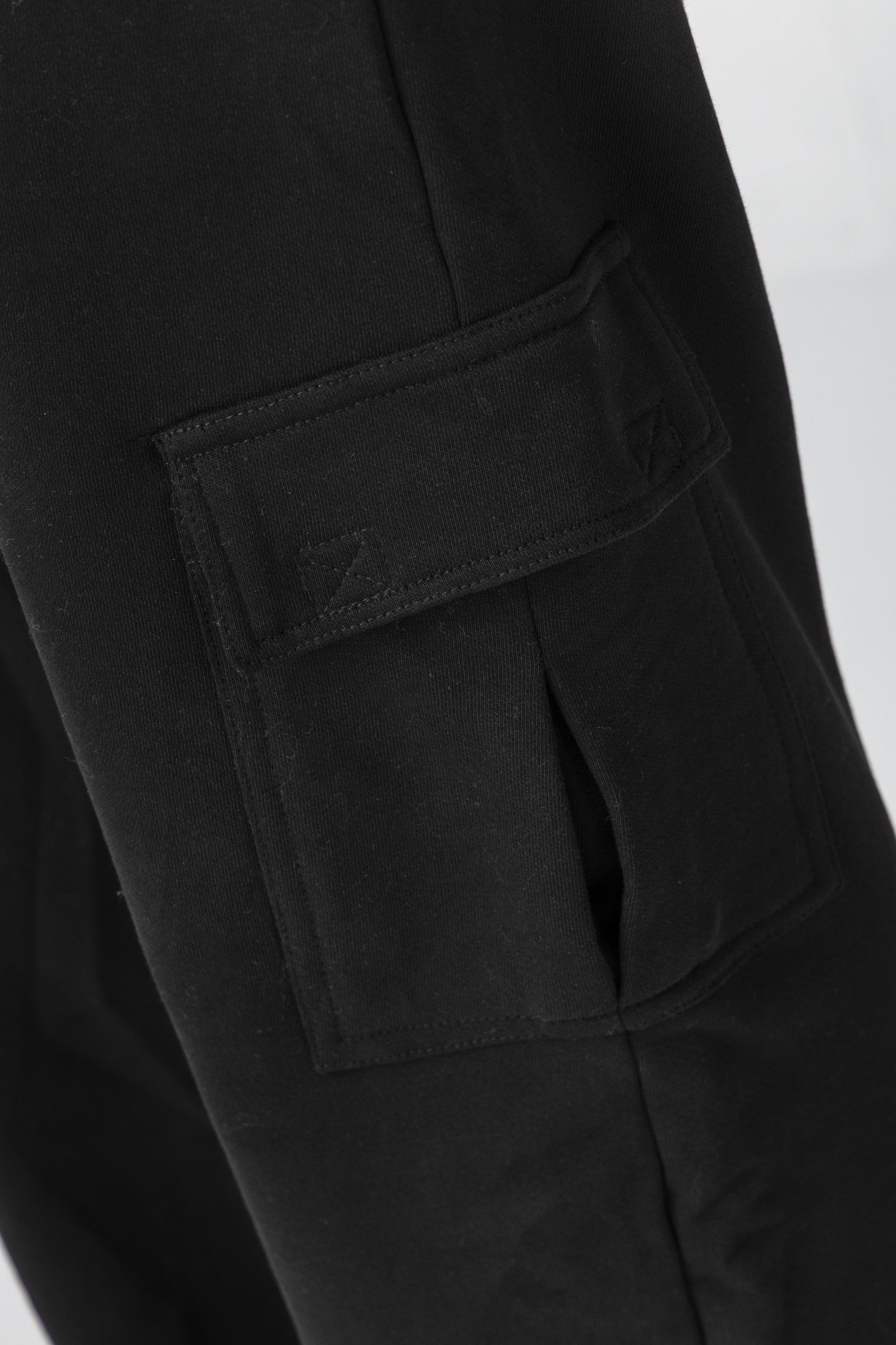 Black Cargo Sweatpants
