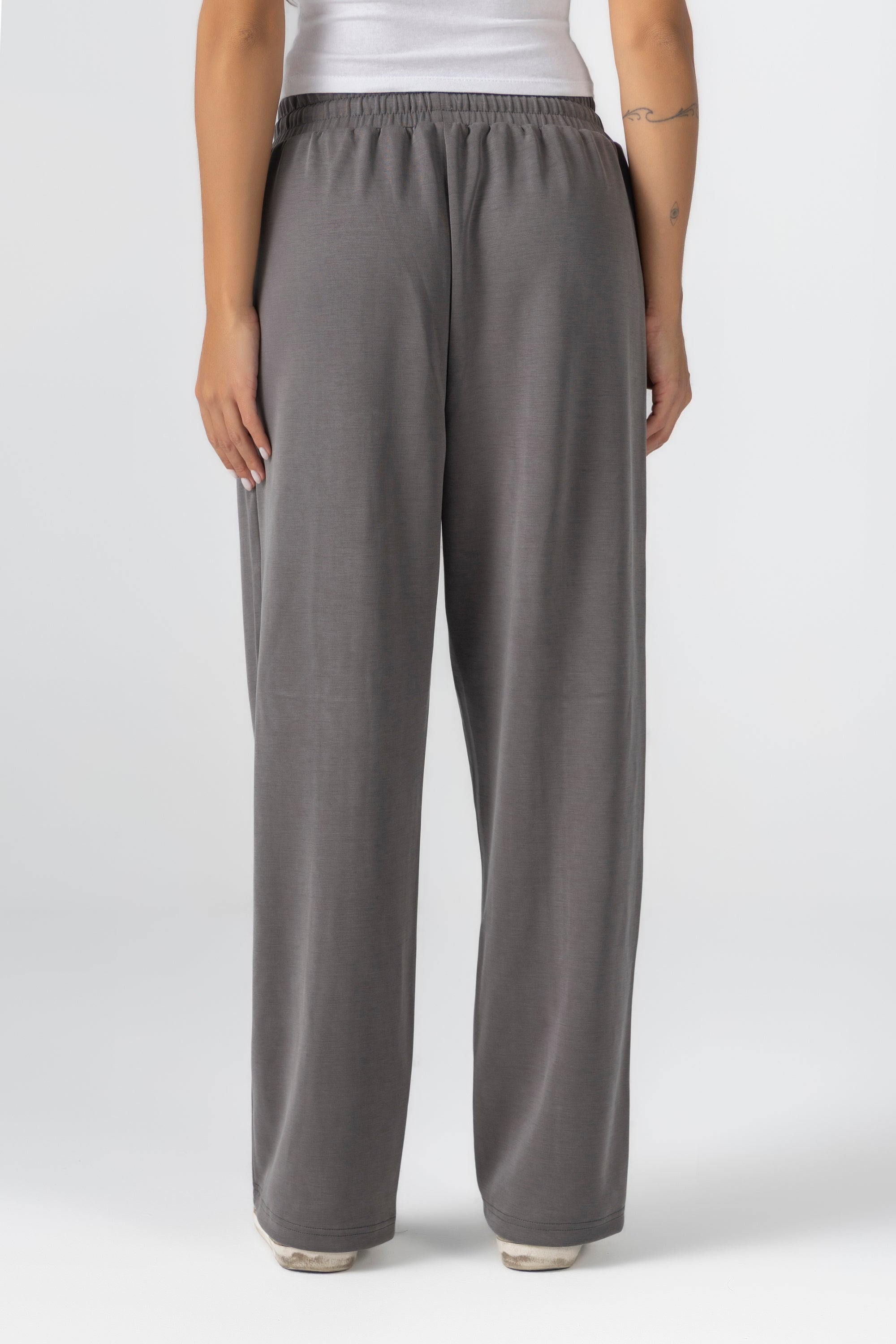 Space Grey Modal Lined Sweatpants