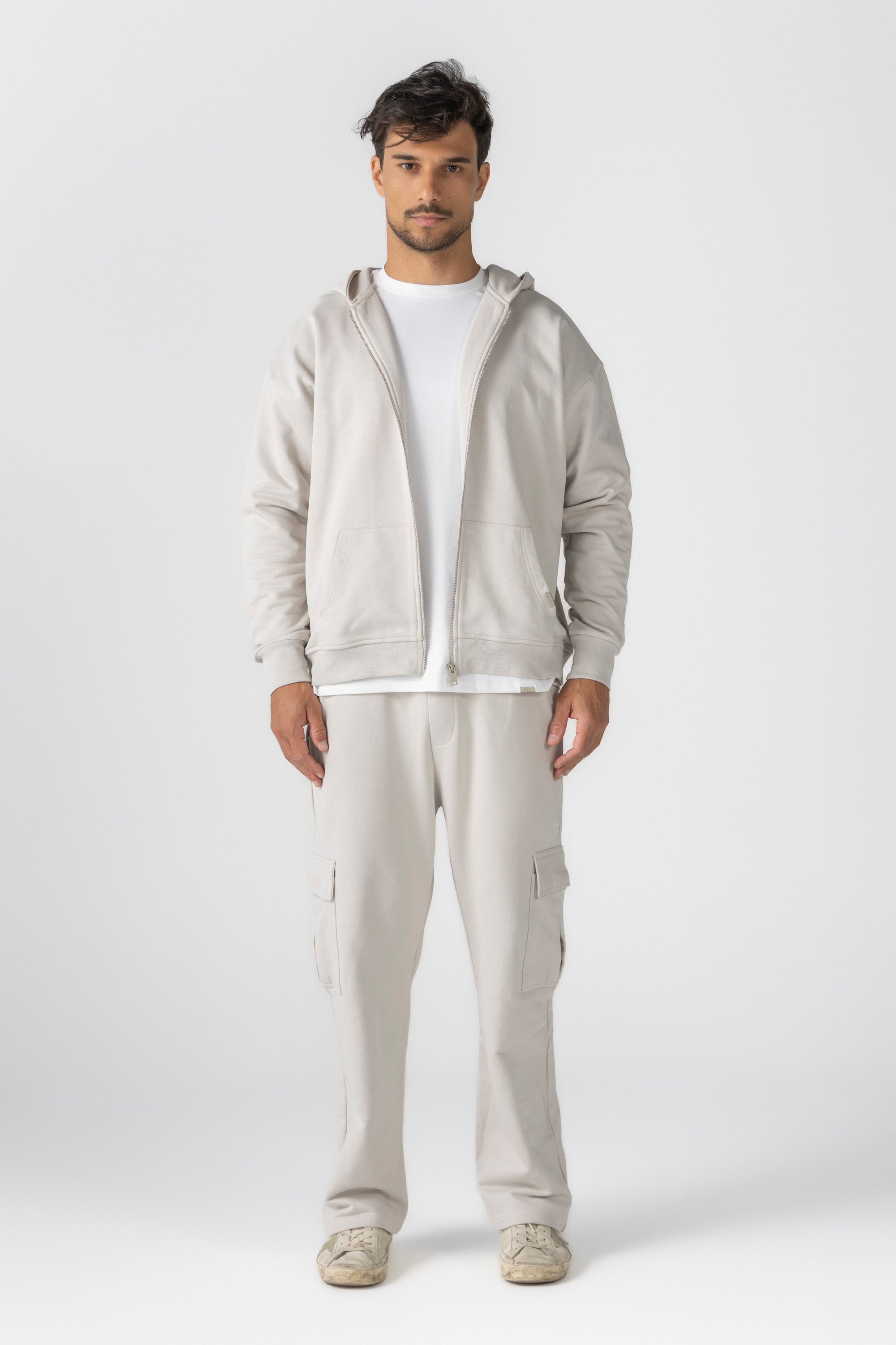 Off-White French Terry Zip Up Hoodie