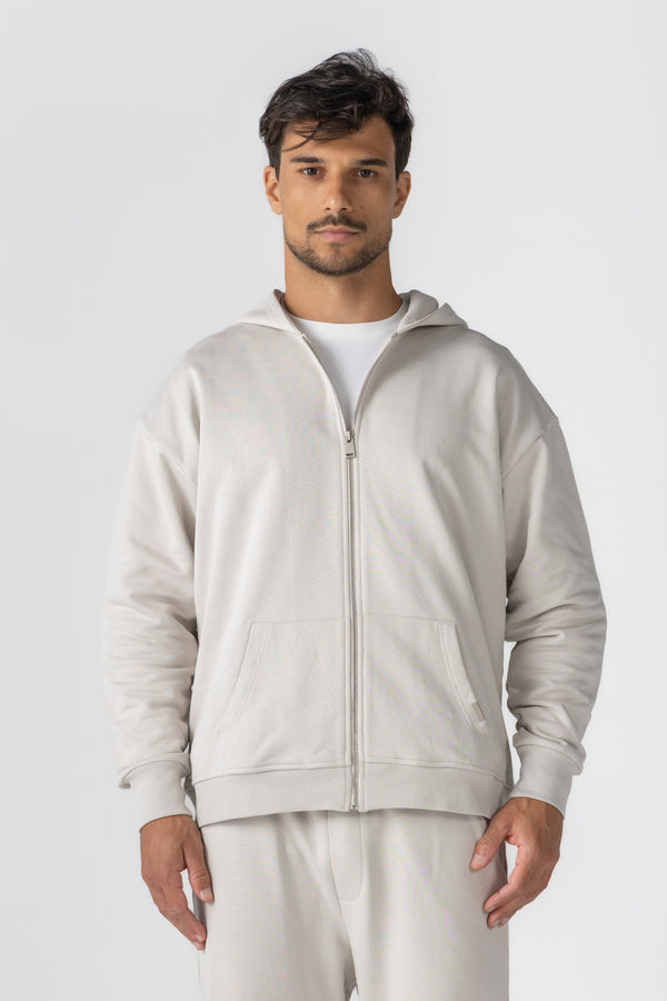 Off-White French Terry Zip Up Hoodie