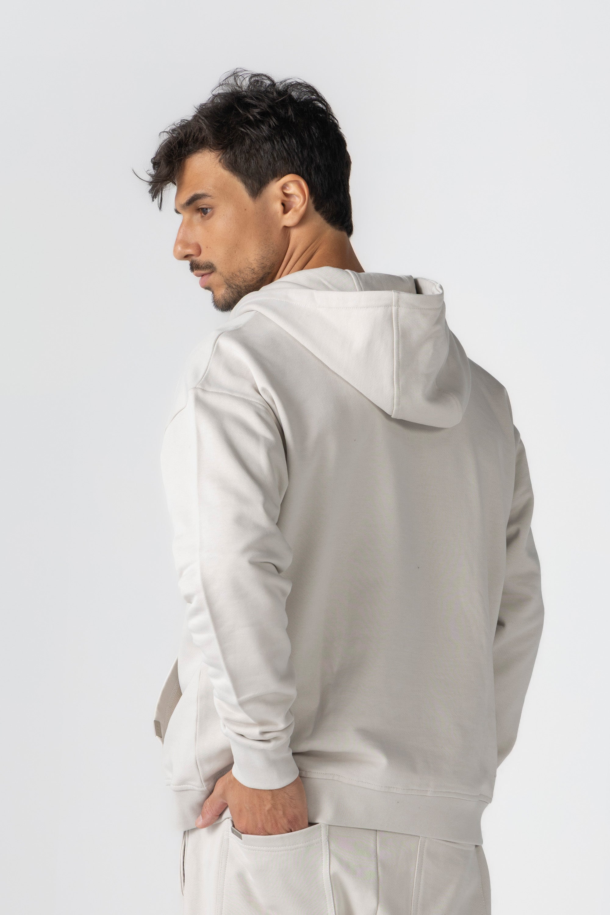 Off-White French Terry Zip Up Hoodie