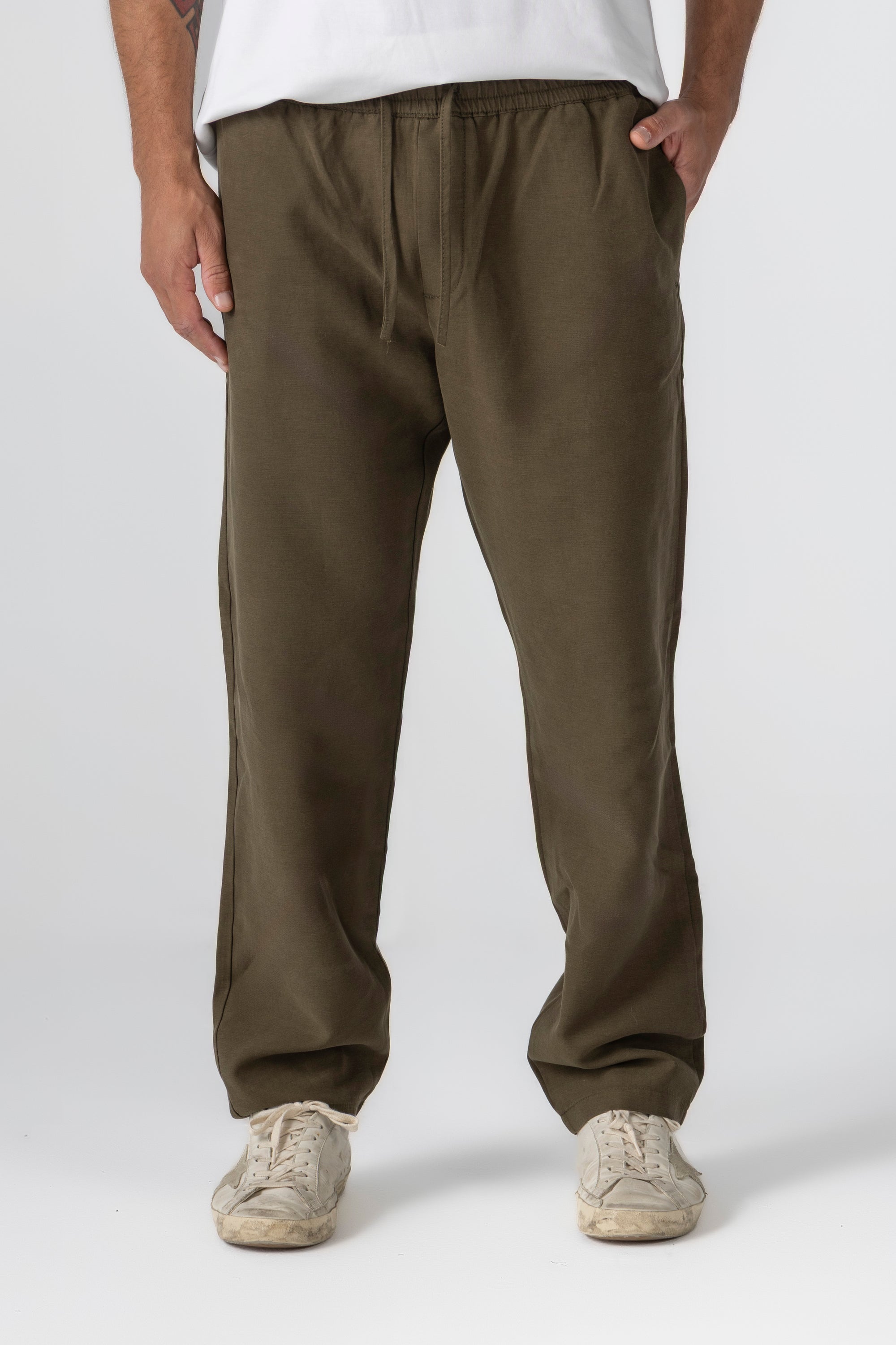 Olive Tencel Pants