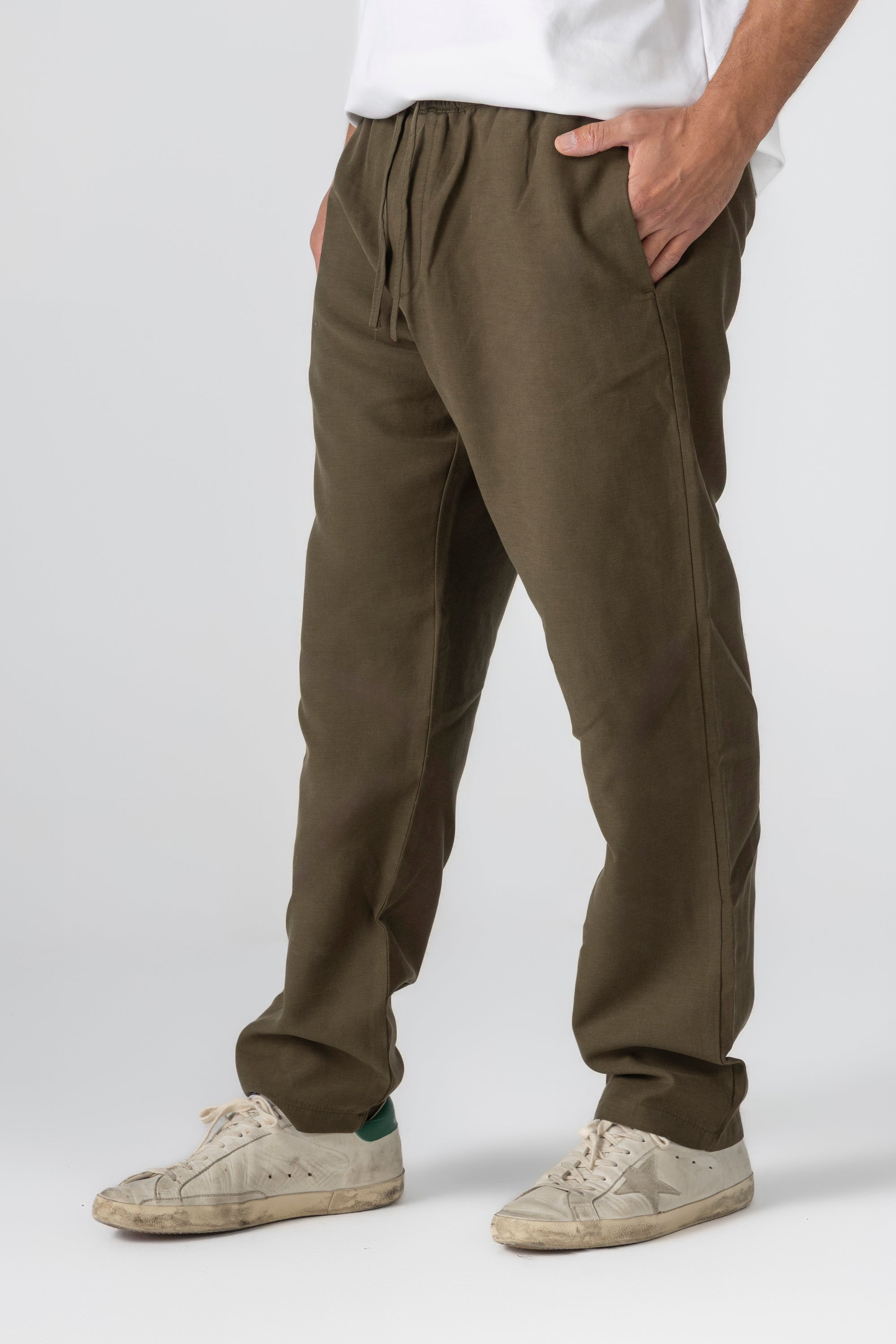 Olive Tencel Pants