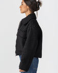 Women's Black Bouclé Jacket