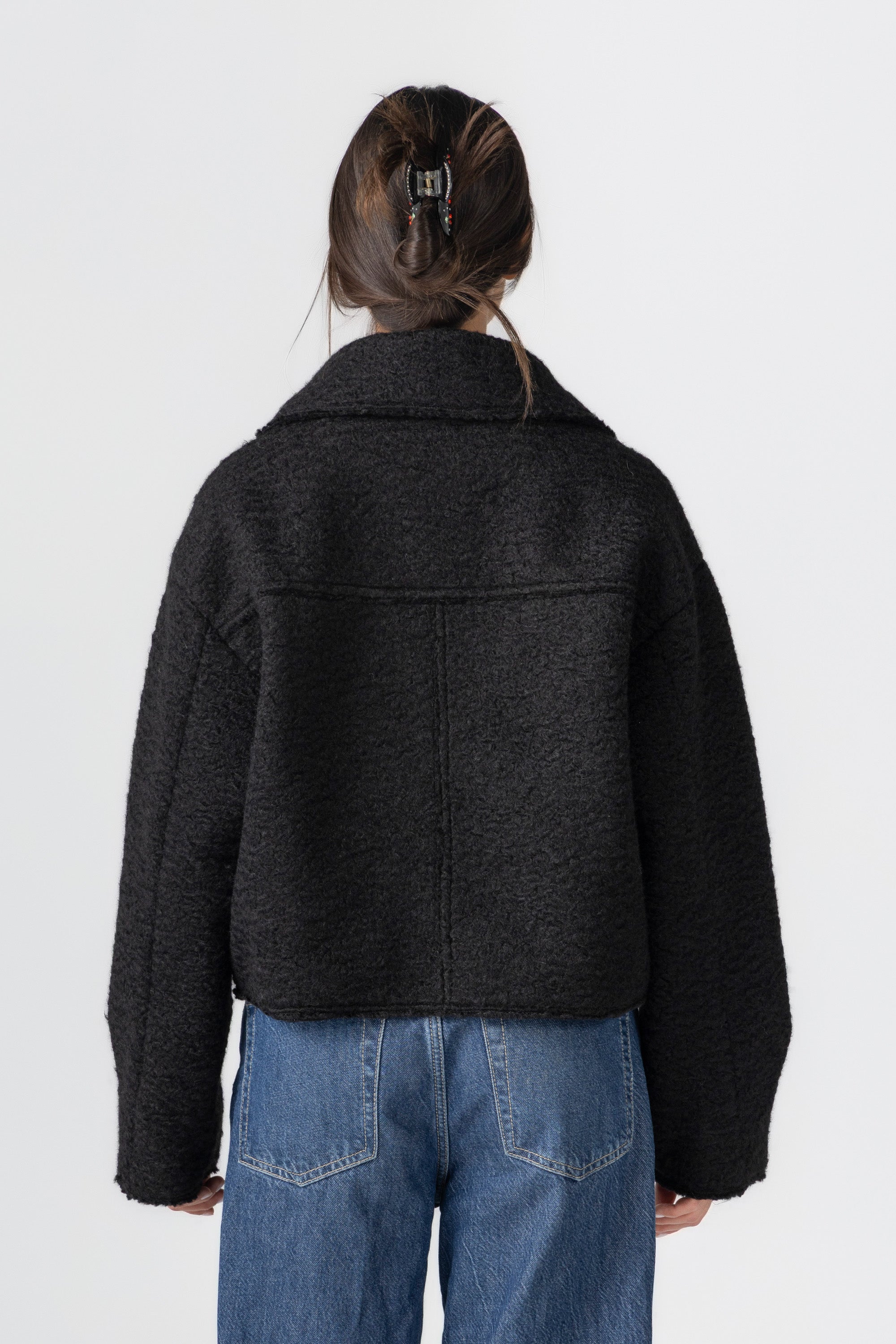 Women&#39;s Black Bouclé Jacket