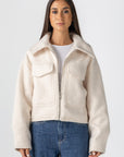 Women's Cream Bouclé Jacket