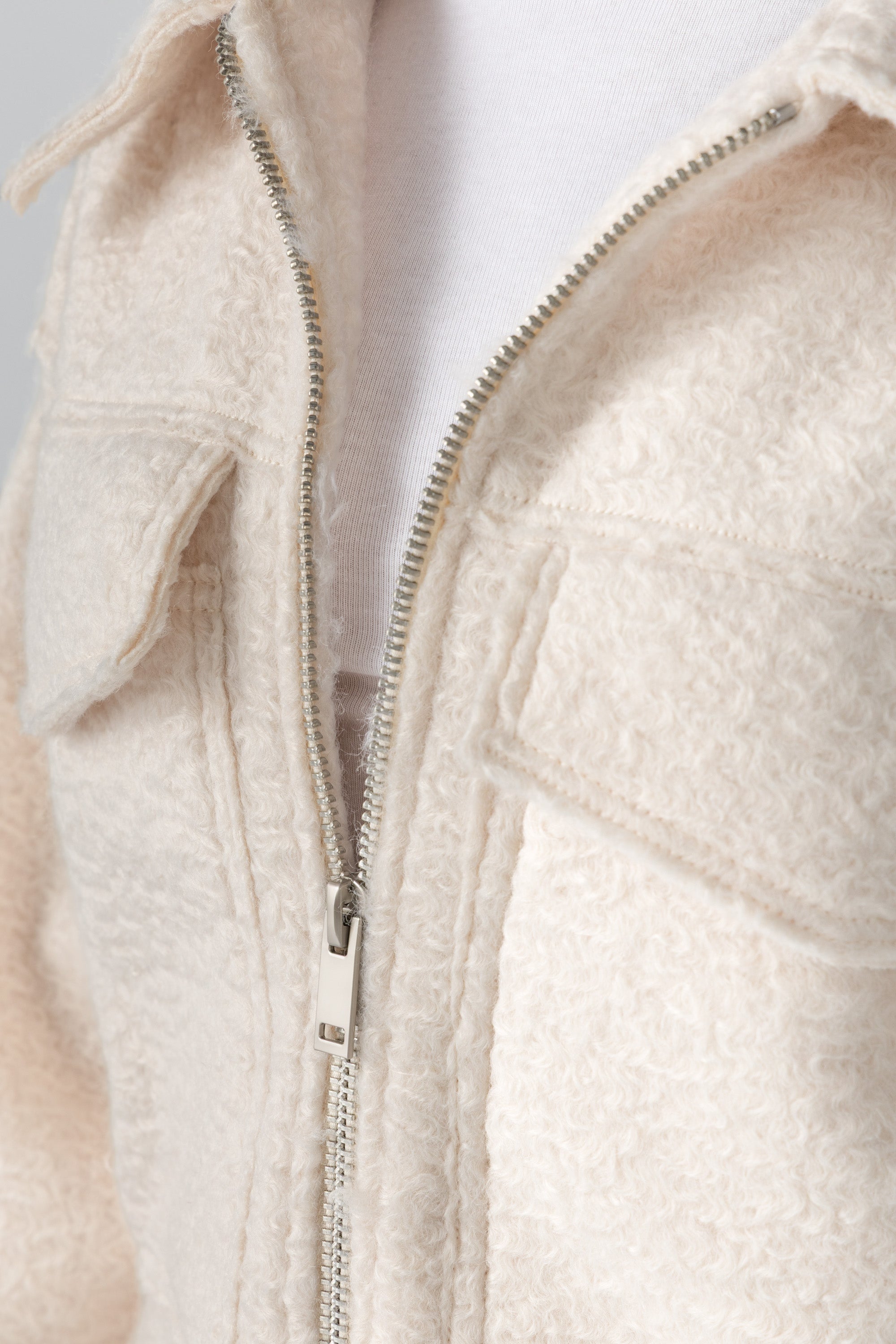 Women&#39;s Cream Bouclé Jacket