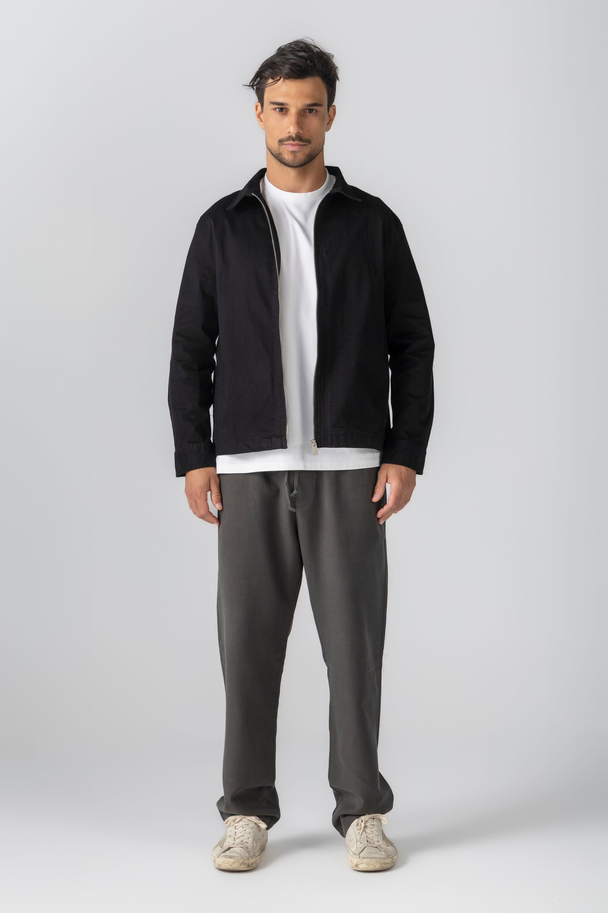 Charcoal Tencel Pants