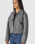 Women's Grey Bouclé Jacket