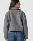 Women's Grey Bouclé Jacket