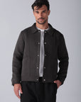 Dark Grey Wool Snaps Jacket