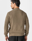 Khaki Knitted Crew Neck Sweater