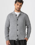 Grey Knitted Wool Jacket