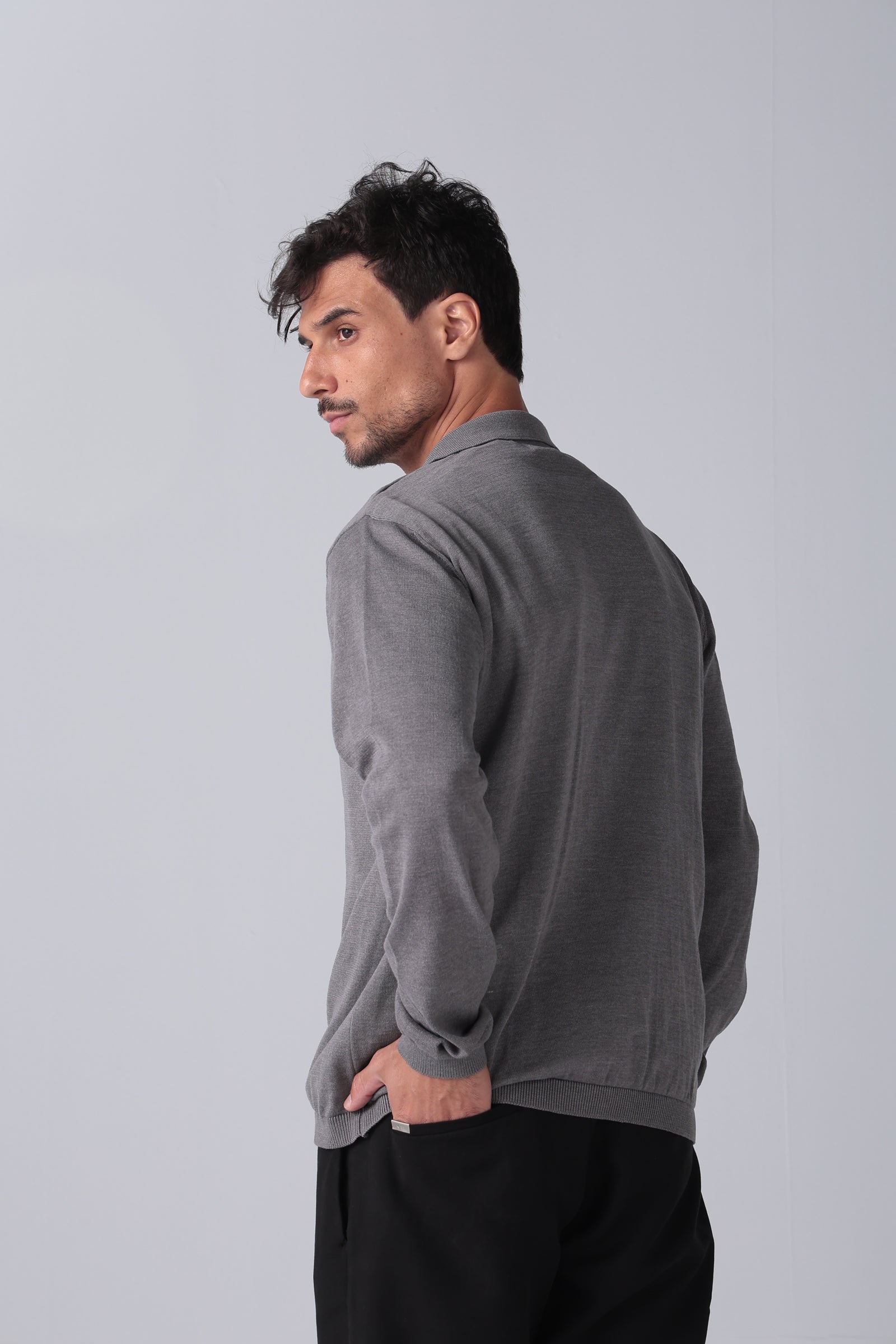 Heather Grey Knit Cardigan