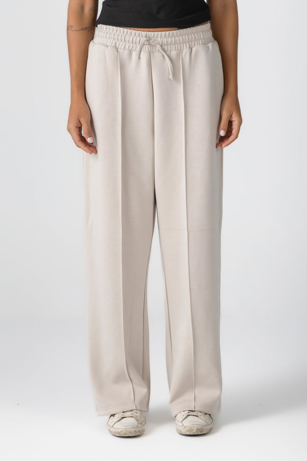 Cream Modal Lined Sweatpants