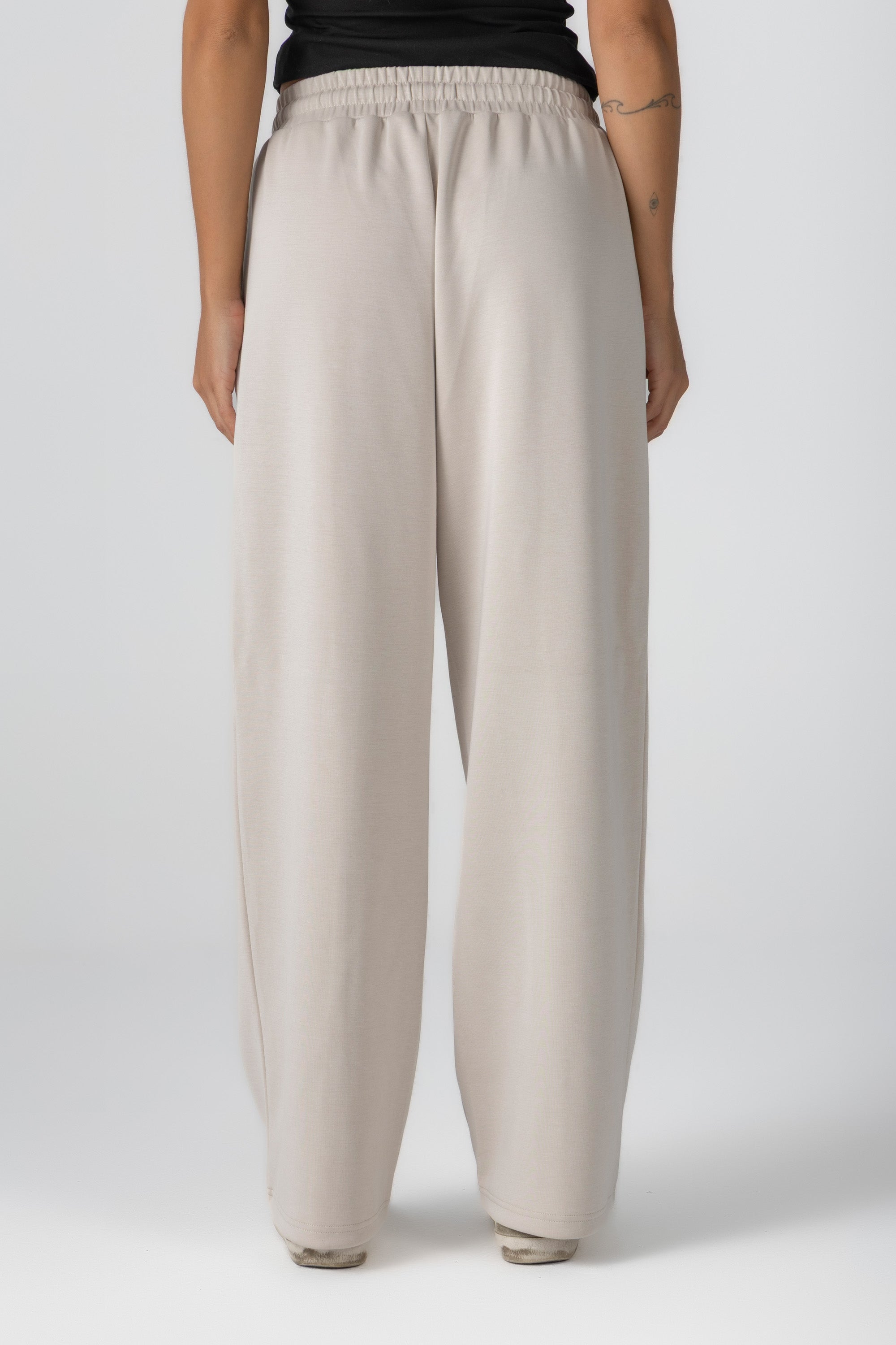 Cream Modal Lined Sweatpants