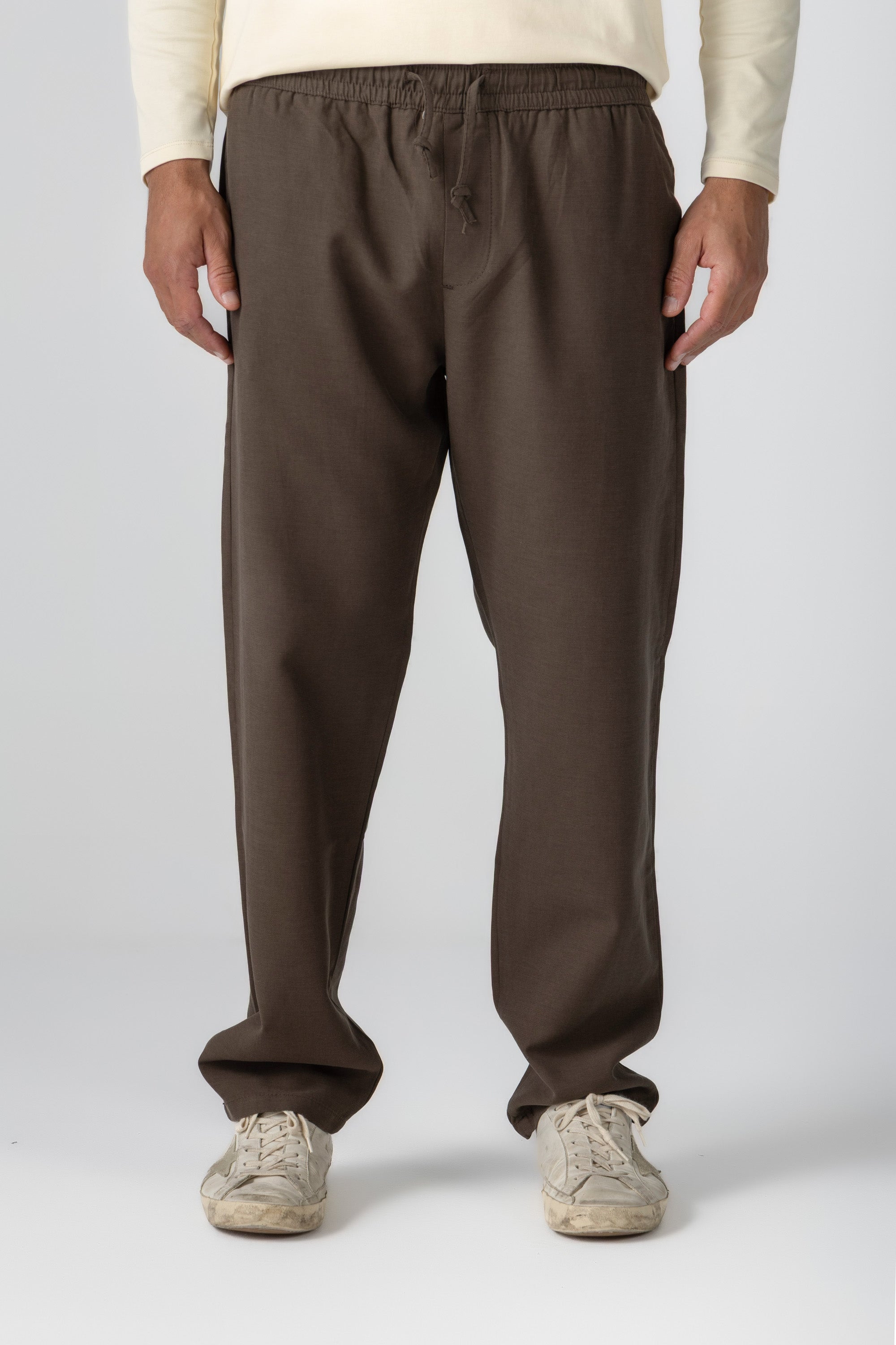 Brown Tencel Pants