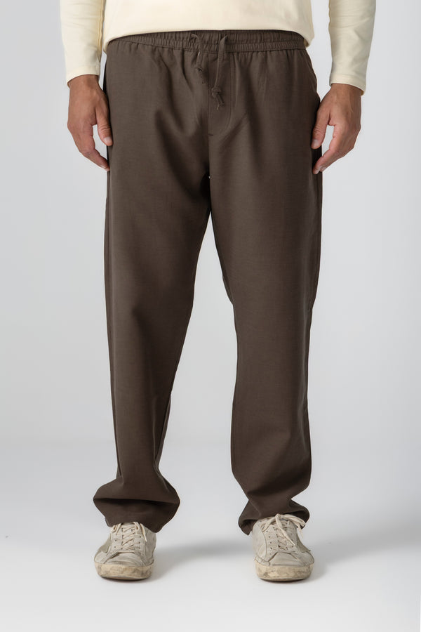 Brown Tencel Pants