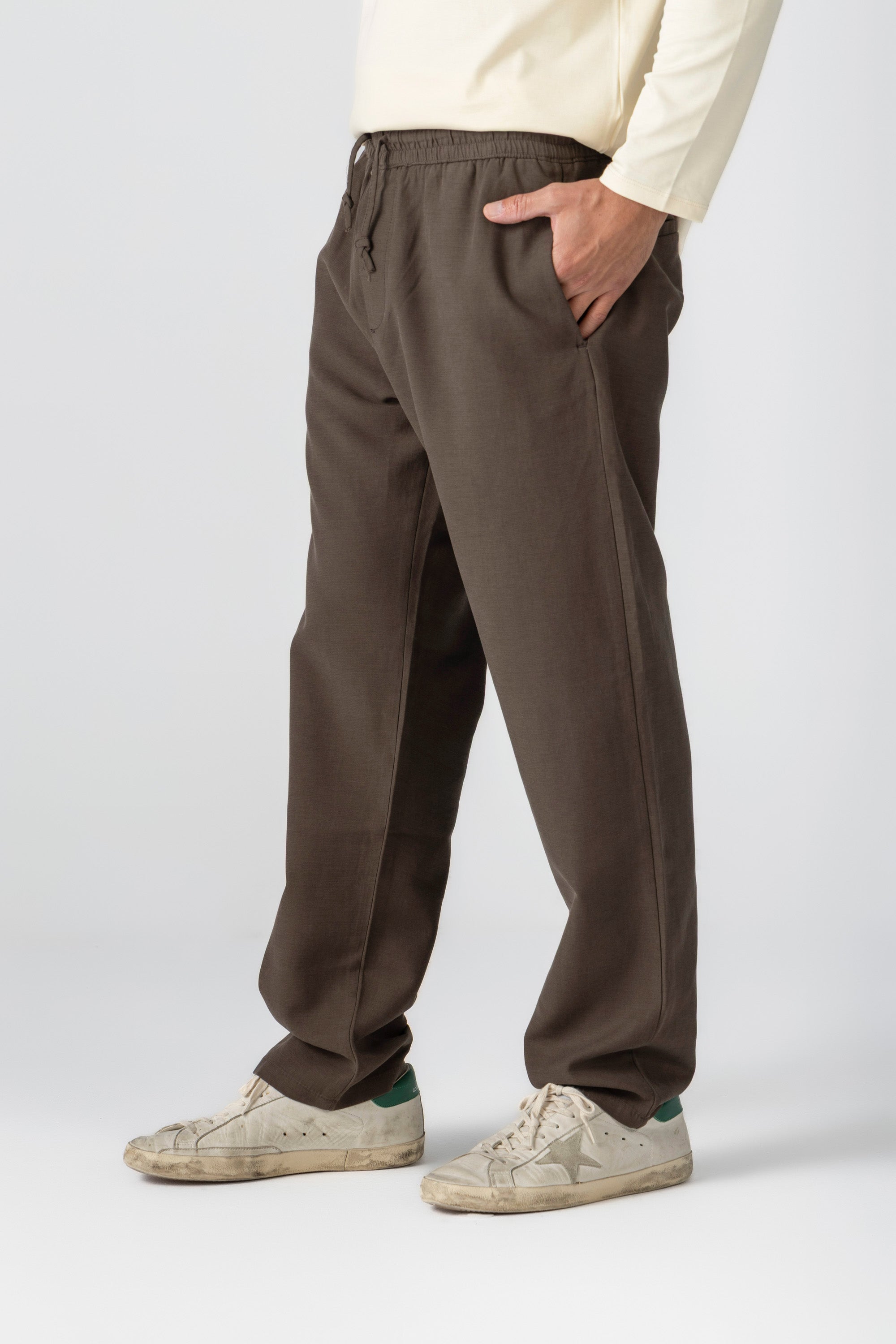 Brown Tencel Pants