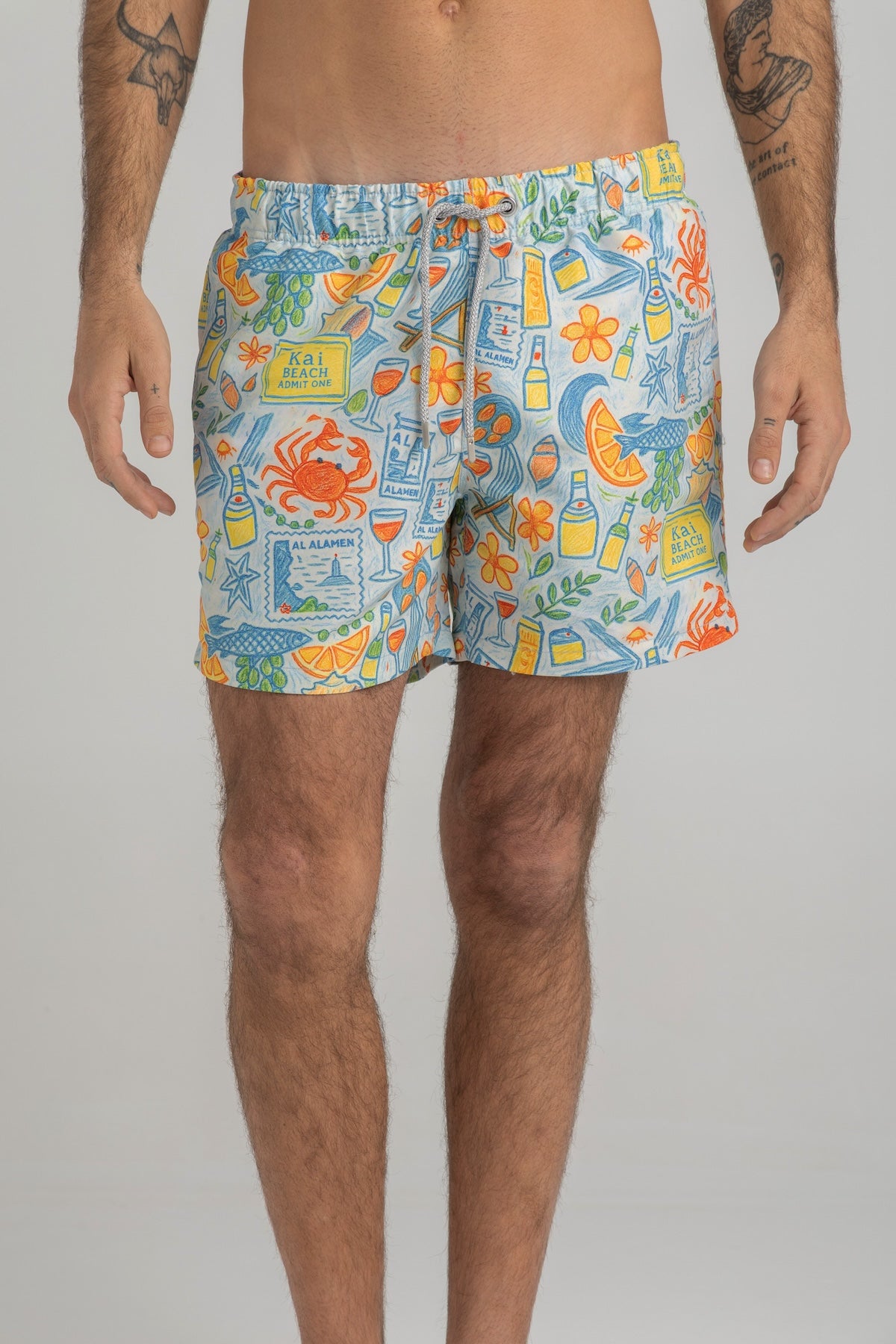 Seaside Scribbles Swim Shorts