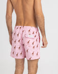 Pink Giraffes Swim Shorts