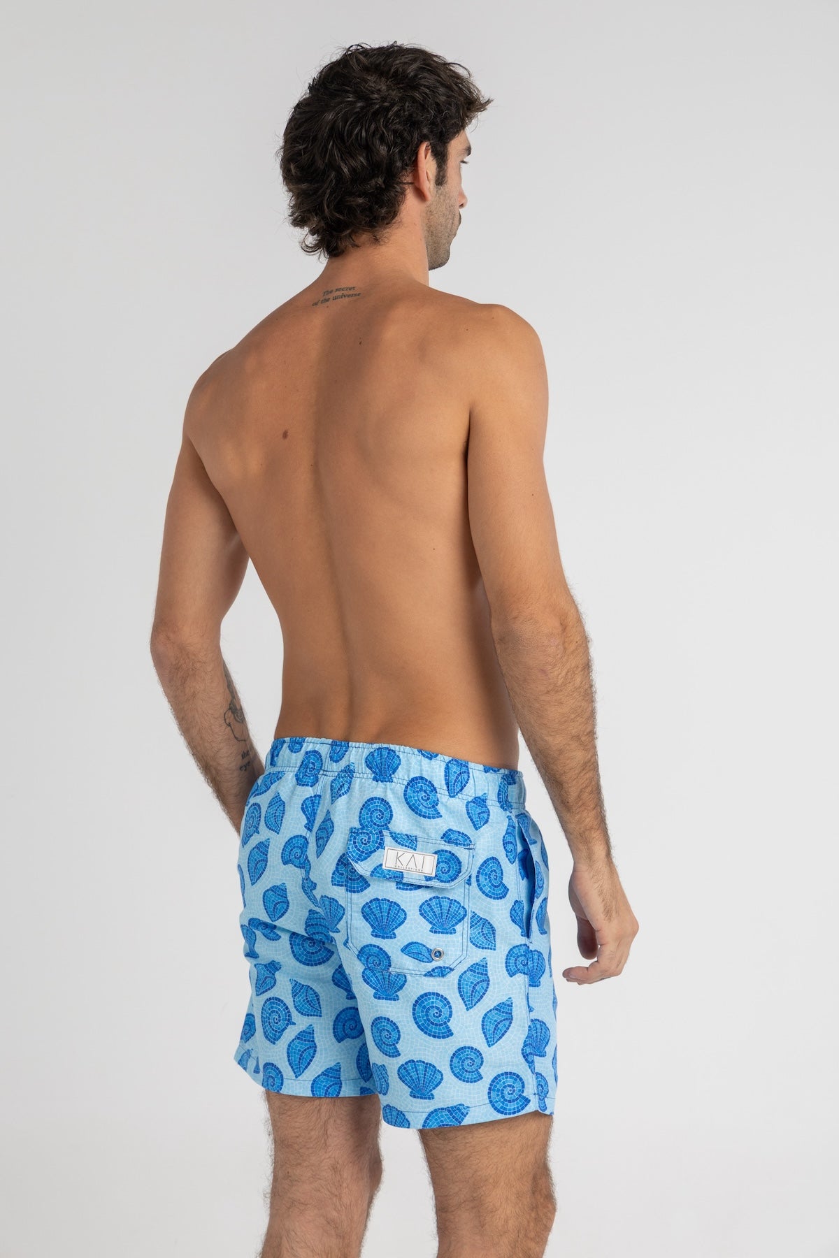 Mosaic Seashells Swim Shorts