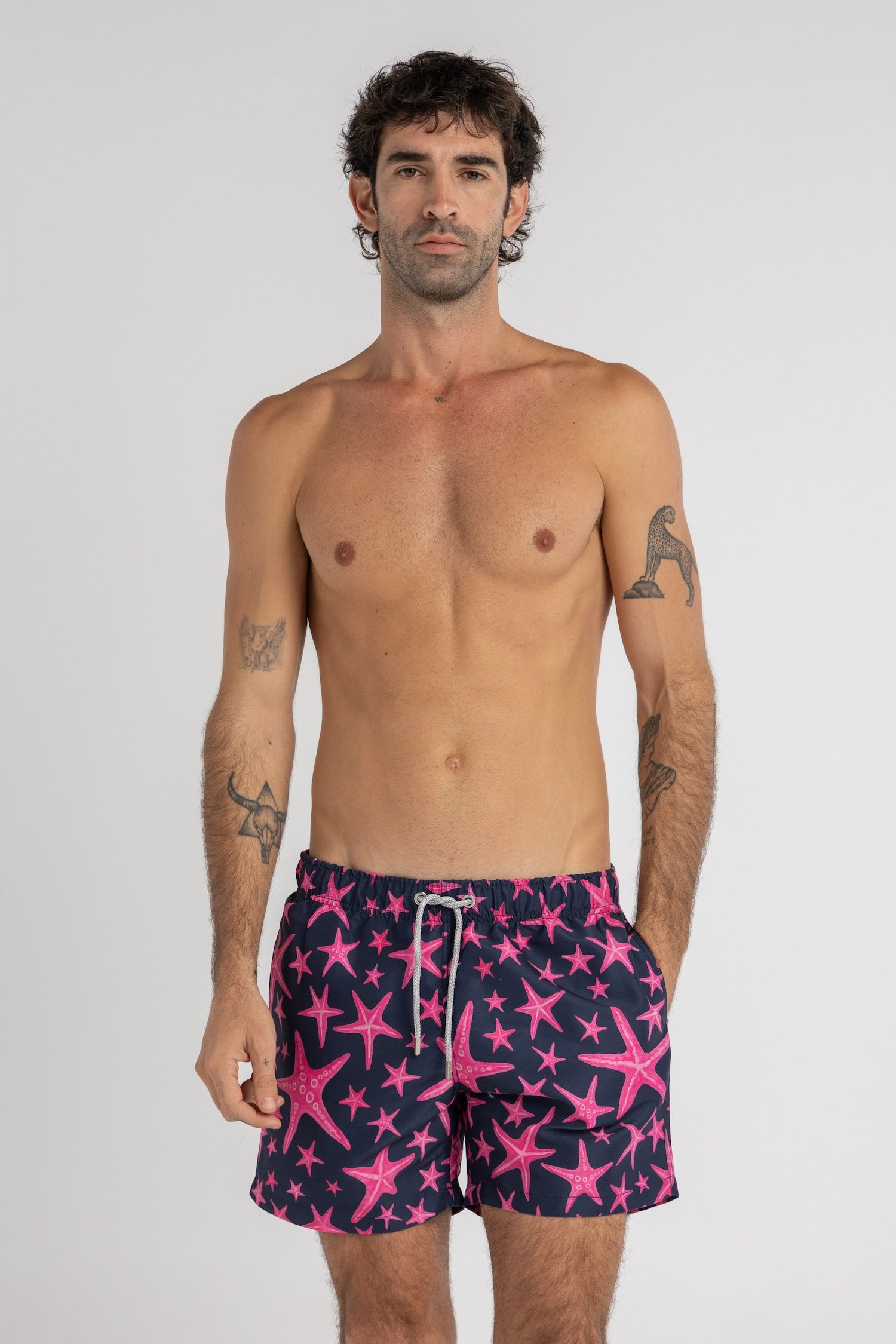 Pink Starfish Swim Shorts