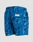 Abstract Blues Swim Shorts