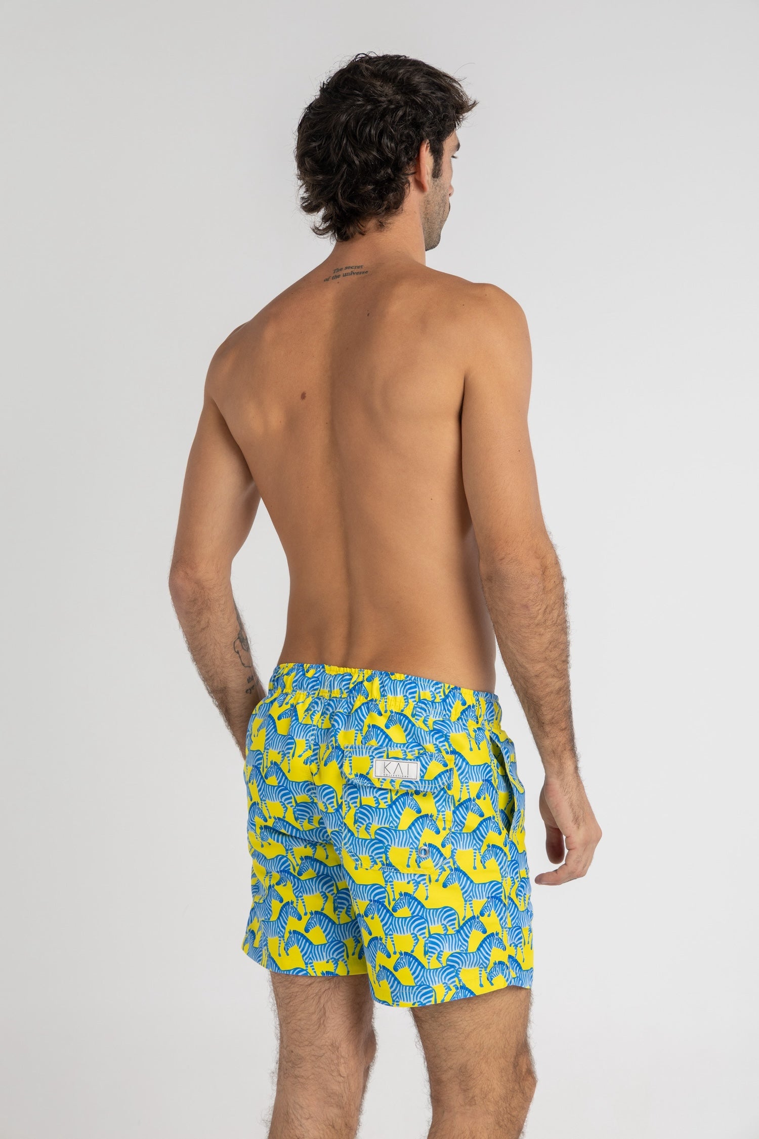 Yellow Zebra Swim Shorts