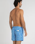 Blue Maze Swim Shorts