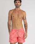 Coral Paisley Swim Shorts