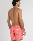 Coral Paisley Swim Shorts
