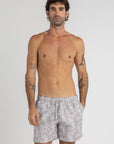 Taupe Paisley Swim Shorts
