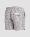 Taupe Paisley Swim Shorts